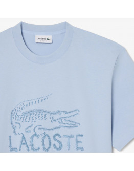 Мужская футболка Lacoste TH1427-HBA - синяя