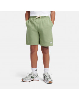 Детские шорты New Balance LAKB0008AAR - зеленые