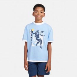 Детская футболка New Balance LAKB0155ELE - синяя