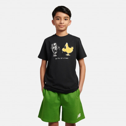 Детская футболка New Balance LAKB0257BK - черная