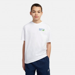 Детская футболка New Balance LAKB0295BWE - белая