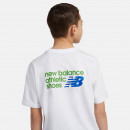 Детская футболка New Balance LAKB0295BWE - белая