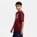 Детская футболка New Balance LAKB0340MHB - бордовая
