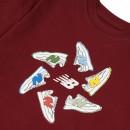 Детская футболка New Balance LAKB0340MHB - бордовая