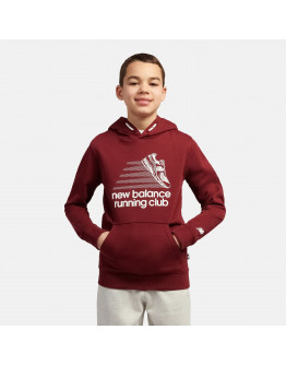 Детская толстовка New Balance LAKB0347MHB - бордовая