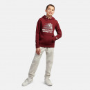 Детская толстовка New Balance LAKB0347MHB - бордовая