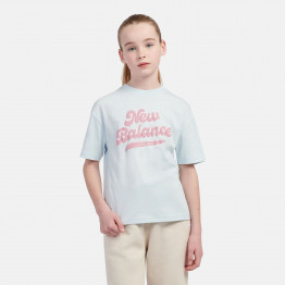 Детская футболка New Balance LAKG0192FRL - синяя