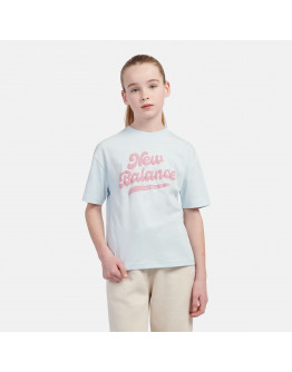 Детская футболка New Balance LAKG0192FRL - синяя