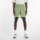 Мужские шорты New Balance MB6174CDAAR - зеленые