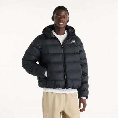 Мужская куртка New Balance Boston Puffer MJ62G17OBK - черная