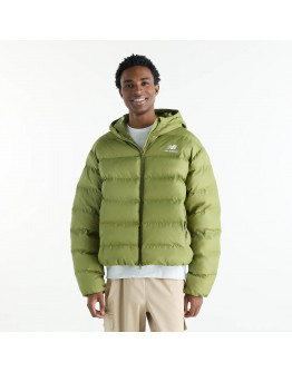 Мужская куртка New Balance Boston Puffer MJ62G17OGEE - зеленая