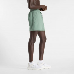 Мужские шорты New Balance MS41227DKJ - зеленые