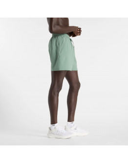 Мужские шорты New Balance MS41227DKJ - зеленые