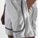 Мужские шорты New Balance MS51608RCD - серебристые