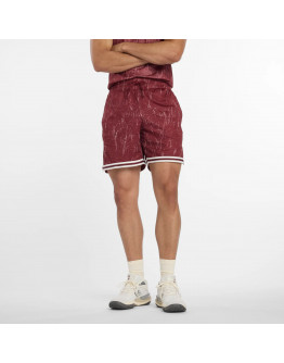 Мужские шорты New Balance MS53610MHB - бордовые