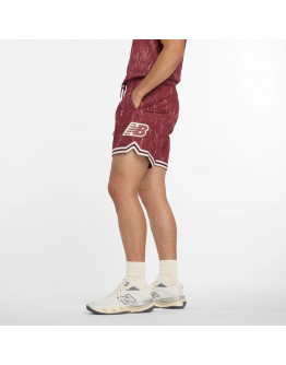 Мужские шорты New Balance MS53610MHB - бордовые