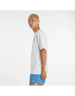 Мужская футболка New Balance MT41908AHH - серая