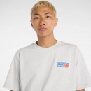 Мужская футболка New Balance MT41908AHH - серая