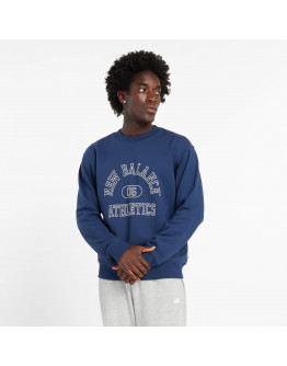 Толстовка New Balance MT43507NNY - тёмно-синяя