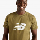 Мужская футболка New Balance MT43906AAO - бежевый