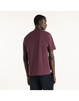 Мужская футболка New Balance Athletics Premium Relaxed Chest Logo MT51900YLR - бордовая