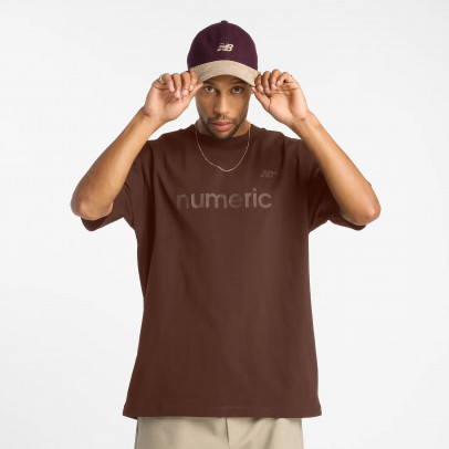 Мужская футболка New Balance Numeric MT51955ROK - коричневая