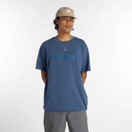 Мужская футболка New Balance MT51955VTI - темно-синяя