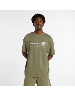 Мужская футболка New Balance MT53525DEK - зеленая