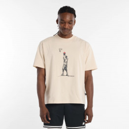 Мужская футболка New Balance MT53611BIS - бежевый