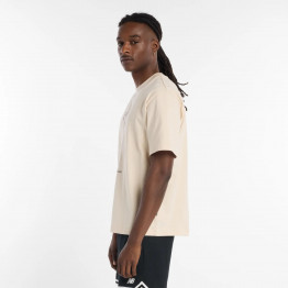 Мужская футболка New Balance MT53611BIS - бежевый