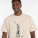 Мужская футболка New Balance MT53611BIS - бежевый