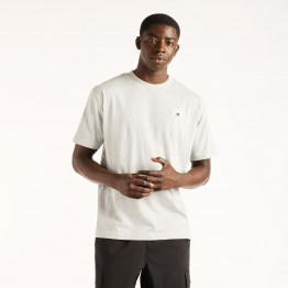 Мужская футболка New Balance Woven Label MT53928AGM - серая
