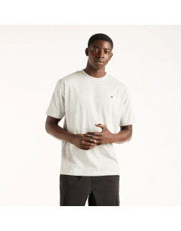 Мужская футболка New Balance Woven Label MT53928AGM - серая