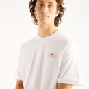 Мужская футболка New Balance Woven Label MT53928WT - белая