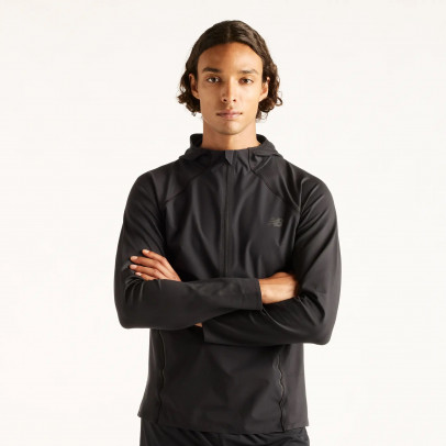 Мужская худи New Balance Reflective Run MT61021BBK - черная