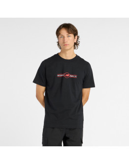 Мужская футболка New Balance MT6148SVBK - черная