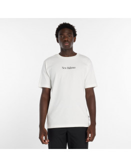 Мужская футболка New Balance N Collage MT6161TQSST - белая