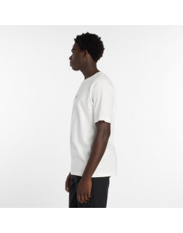 Мужская футболка New Balance N Collage MT6161TQSST - белая
