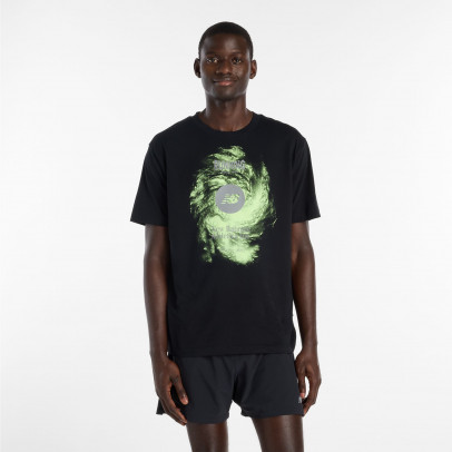 Мужская футболка New Balance Vortex Performance MT6164W1BK - черная