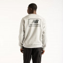 Мужская толстовка New Balance Woven Label MT6175T5AGM - серая