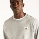 Мужская толстовка New Balance Woven Label MT6175T5AGM - серая