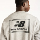 Мужская толстовка New Balance Woven Label MT6175T5AGM - серая