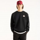 Мужская толстовка New Balance Woven Label MT6175T5BK - черная