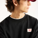 Мужская толстовка New Balance Woven Label MT6175T5BK - черная