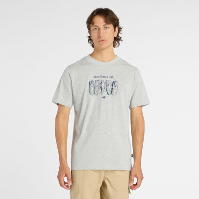 Мужская футболка New Balance MT61778SAG - серая