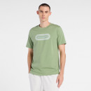 Мужская футболка New Balance MT61C48BAAR - зеленая