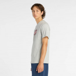 Мужская футболка New Balance MT61C48BAG - серая