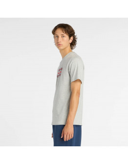 Мужская футболка New Balance MT61C48BAG - серая