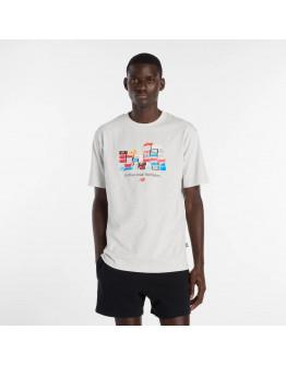 Мужская футболка New Balance MT61H0DXAHH - серая