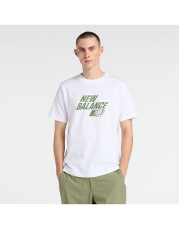 Мужская футболка New Balance MT61H0Z3WT - белая